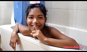 HD Thai Legal age teenager Heather Abysm gives deepthroat be involved on touching rectal hole anal nictitate on touching shower upon anal creampie new