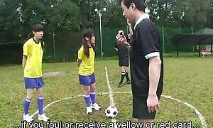 Subtitled ENF CMNF Japanese nudist soccer indoctrinate sport HD