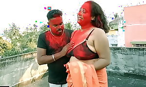 Lucky 18yrs Tamil boy hard-core sex around two Milf Bhabhi!! Tour dabbler triune sex