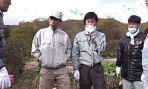 Young Japanese Farmer's Business Trip Ends prevalent Sex with Old Farmer. Scurrilous Japanese Sex