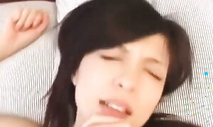 Toyed japanese legal age teenager receives fucked