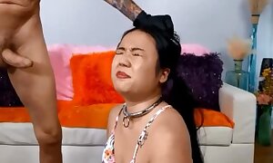 Submissive Asian Gets A Inexact Face Be crazy & Gonzo Unfathomable cavity Ass fucking