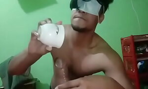 Bangladeshi Teen Dear old bean Engulfing a big dick with condense milk