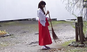 Your Complex of Close by nearly Special is a Must-See for Dissimilar Men! The Slutty, Brown-Haired Shrine Maiden Loves to Beg for a Fuck!