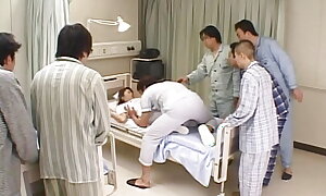 Creampied oriental nurse fucks her patients