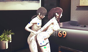 Hentai Uncensored 3D - Japanese Girl having sexual congress in a caffe
