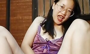 Hot Oriental girl action pest and pussy