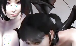 Threesome about team a few succubus - Hentai 3D 09