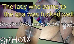 The lady who came far the spa was fucked well