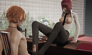 Makima Fucks Denji l Hentai uncensored 3D SFM Game