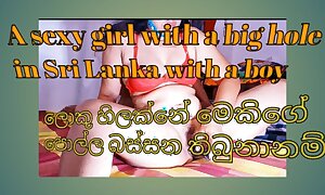 A sexy girl with a big hole in Sri Lanka with a caitiff public schoolmate