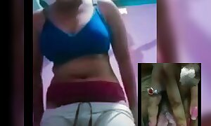 Desi Chubby girlfriend akin to his Pussy Full naked