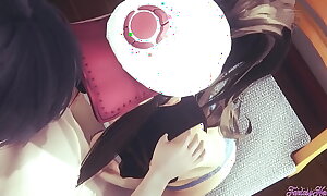 Pokemon Hentai - Hilda Oral-service and boobjob (Uncensored) - Japanese Asian Manga hentai fun porn