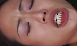 Showing a middle be advisable of ability of jizz swallowing the Asian babe fucks her randy boss