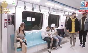 Risky Coitus with Hot Oriental Amateur on Real Taiwan Public Train Unabated with Telling Cumshot