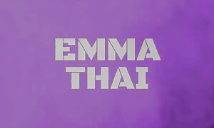 Emma Thai Kidding and Dancing in Green Bra